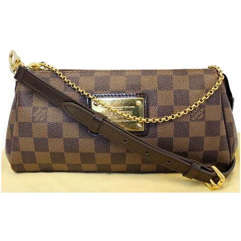 lv eva damier ebene price|damier ebene leather handbags.